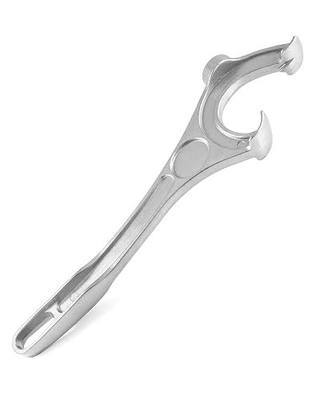 QWORK Aluminum Bucket Opener, 14" Long Barrel Pail Opener Bucket Lid Remover Tool, Silver, 1 Pack