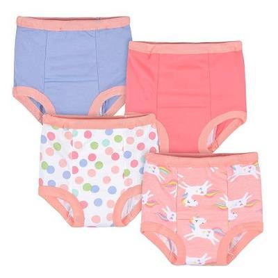 Gerber Baby Girls Infant Toddler 4-Pack Potty Training Pants Underwear