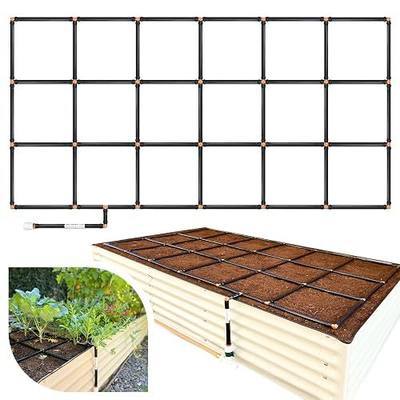 Garden Grid Watering System, 3x6 | Raised Garden Bed Drip Irrigation System - But Better | Pre-Assembled, Waters Every Plant Evenly, 2-Min Setup | Square Foot Gardening | US-Made | Standard 33.5"x66"