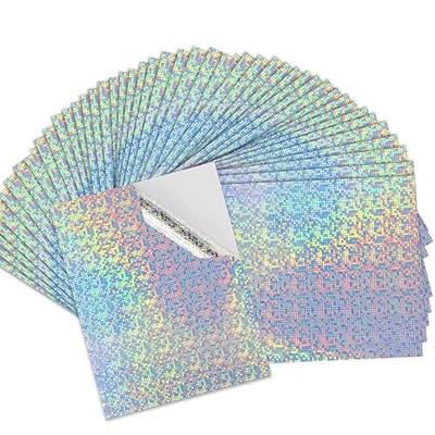 Stampcolour Printable Vinyl Holographic Sticker Paper (50 sheets, Bubble)