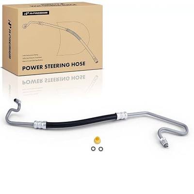A-Premium Power Steering Pressure Line Hose Assembly Compatible with Chevrolet Silverado, Tahoe & GMC C1500 C2500 K1500 K2500 Suburban, Yukon, 5.0L 5.7L, with O-ring