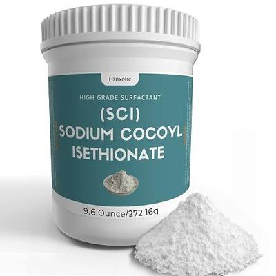 9.6 oz Sodium Cocoyl Isethionate Powder, Premium SCI Powder | Amazing Bubbles, Gentle on Skin, Biodegradable, Suitable for Making Bath Bombs, Bath Truffles and More