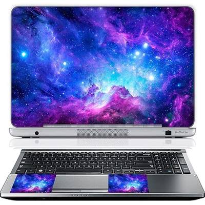 17 17.3 Inch Laptop Skin Sticker Cover Premium Sticker Cover Art Decal Decorative (Included 2 Wrist Pad Skins) - Galaxy Clouds