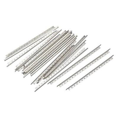 MECCANIXITY Classical Guitar Fret Wire Guitar Fretboard 19 Fret 2mm Silver Tone for Guitar Fingerboard Replacement, Pack of 19
