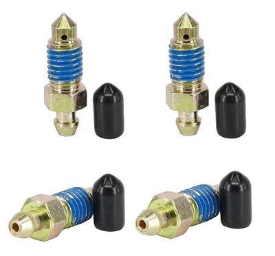 4 PCS Speed Bleeder,Bleeder Valve,Quick Bleeders with Dust Caps M10x1.5-35.5mm, H9406-4, 13908, 12702, 105407, 639580
