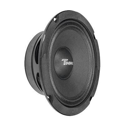 Timpano 6.5 Inch Shallow Midrange Speaker 500 Watts Max Power TPT-MR6-4 PRO, 6.5 Midrange Speakers 4 Ohm Shallow Mount Car Audio Speaker, Pro Audio Loudspeaker Compact for Doors (Single)