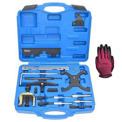 Engine Timing Tool Kit, Ford Fiesta Focus Volvo Mazda 1.25 1.4 1.6 1.8 2.0 2.3 2.5L Di/TDCi/TDDi ECOBOOST 1.6 Ti-VCT 1.5 1.6 VVT 2.3L 2.5L, Camshaft Flywheel Locking Tools, 303-1097 303-1550 303-1556