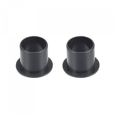 uxcell Flanged Sleeve Bearings 15mm Bore 17mm OD 17mm Length POM Wrapped Oilless Bushings Black 2pcs