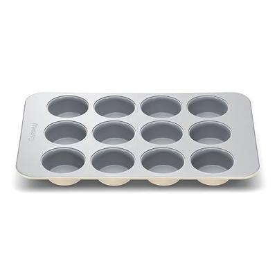 Caraway Non-Stick Ceramic 12-Cup Muffin Pan - Naturally Slick Ceramic Coating - Non-Toxic, PTFE & PFOA Free - Perfect for Cupcakes, Muffins, and More - Cream
