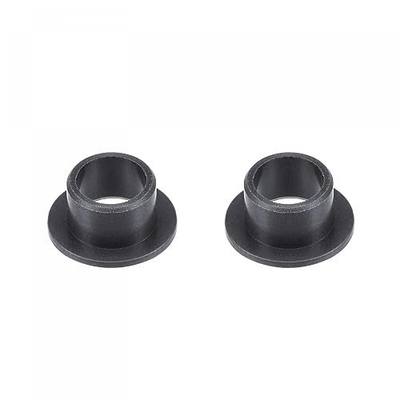 uxcell Flanged Sleeve Bearings 8mm Bore 10mm OD 7mm Length POM Wrapped Oilless Bushings Black 2pcs
