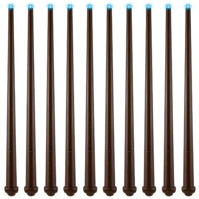 MIAHART 10 Pcs Magic Light up Wands | Illuminating Wizard Wands Sound Toy Witch Wands for Halloween Cosplay Masquerade Party Costume Accessory