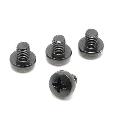 ReplacementScrews License Plate Screws Compatible with Tesla Model Y (My) | Black Plated, Stainless Steel License Plate Bolts, Standard Length, Rustproof, Rear Mount, Pack of 4