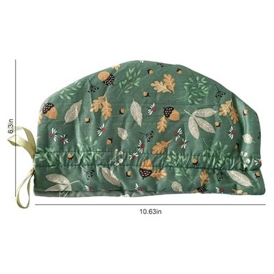 Cotton Tea Cozy, Teapot Cozies with Hazelnuts Leaves Dust Proof Insulated Teapot Cover Keep Tea Warm Home Kitchen Table Decorative Accessories Tea Kettle Quilt for Hotel Restaurant Tea Party, Green