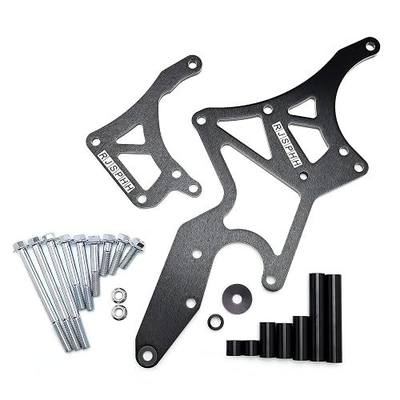 LS Engine Serpentine Bracket Alternator & Power Steering Pump Swap Conversion for Chevrolet LS1 LS2 LS3 LS6 LS7 Engines, 4.8L, 5.3L, 6.0L, 6.2L Truck & SUV Engines (Black)
