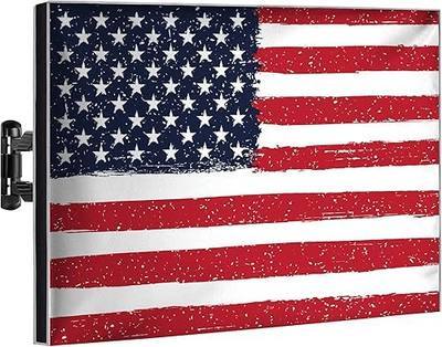 Outdoor TV Cover 65 Inch Waterproof, TV Enclosures with Smart Shield Screen Protectors, Ideal for Outdoor Use, Moving, and Storage - US Flag