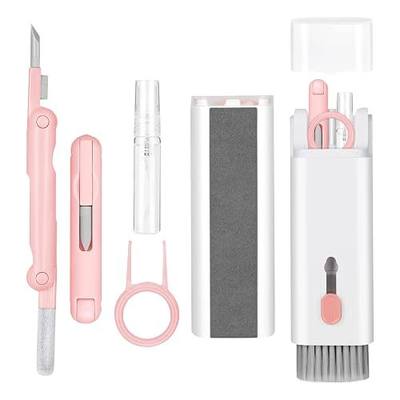 7-in-1 Electronic Cleaner Kit,Keyboard Cleaner,Laptop Cleaner Kit for Monitor, Cell Phone, Headset, Lego, Laptop Camera Lens (Pink)