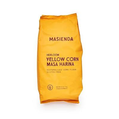 Masienda Heirloom Yellow Corn Masa Harina/Flour. Nixtamalized Corn Flour Perfect for Corn Tortillas, Tamales, Tostadas, Pupusas, Arepas and More. Gluten-Free, Non-GMO, Preservative-Free. 2.2 Pounds.