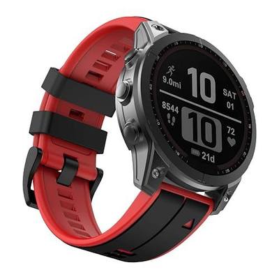 ISABAKE Compatible with Fenix 5X Band, Fenix 7X Sport Silicone Watch Strap for Garmin Fenix 5X/Fenix 5X Plus/Fenix 6X/Fenix 6X Pro/Fenix 3/HR/Descent MK1/D2 Delta PX/D2 Charlie