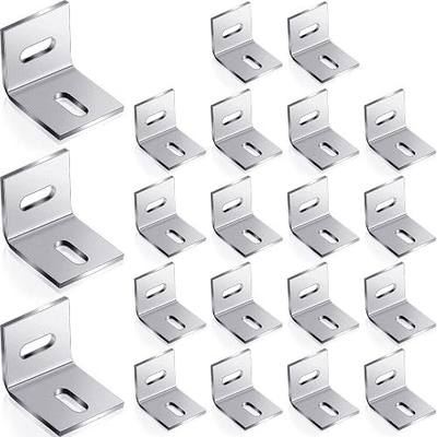 Dunzy 18 Pcs Heavy Duty Wood Table Top Expansion Bracket Steel Z Clips Fastener Connector Table Top Fasteners Woodworking Fasteners Hardware Mounting Tabletop Connector Bracket (Classic,Silver)