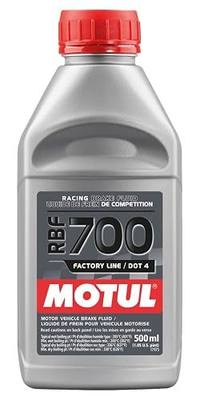Motul RBF 700 Factory Line Racing Brake Fluid, Full Synthetic DOT 4 Brake Fluid with High Boiling Point, for Hydraulic and Clutch Systems, for Extreme Temperatures