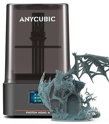 ANYCUBIC Photon Mono 4 10K Resin 3D Printer, 7'' HD Mono LCD Screen, Power Off Resume, Upgraded Light Source, Print Volume 6.04'' x 3.43'' x 6.49''