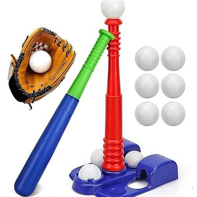 TOY Life Tball Set for Kids 3-5 & 5-8 - Toddler Baseball Tee and Bat Set with Glove & 6 Balls - Ideal Boy Toy Gift for Outdoor Play and Beginner Training