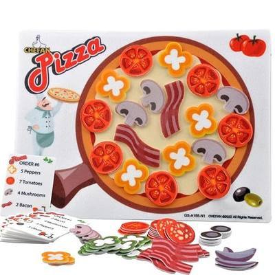 CHEFAN Pizza Counting Toddler Toys, Toddler Number Learning Toys, Preschool Math Games, Manipulatives for Preschool
