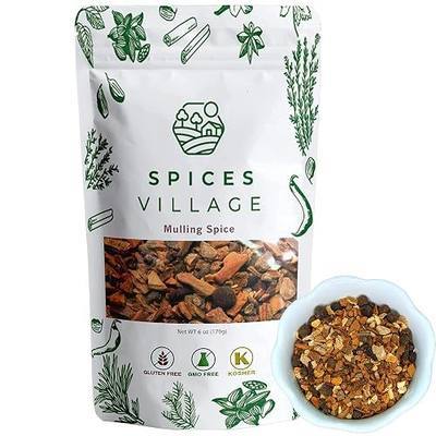 Mulling Spices for Apple Cider and Mulled Wine, Premium Spice Blend for Hot Cider and Warm Beverages, Mix of Cinnamon Allspice Cloves & Nutmeg, Kosher, Gluten Free, Vegan
