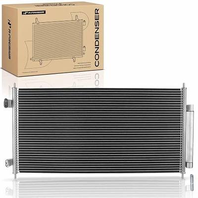 A-Premium Air Conditioning Condenser Compatible with Chevrolet & GMC | for Buick Enclave 2008-2017 & Chevrolet Traverse 2009-2017 & GMC Acadia 2007-2016, Acadia Limited 2017 & Saturn Outlook, 3.6L