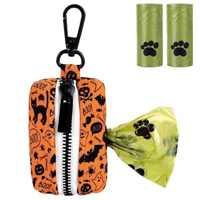 Lionet Paws Cute Dog Poop Bag Holder, Cotton Dogs Bags Dispenser, Matching Dog Collar