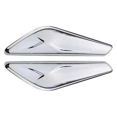 2Pcs Front Fender Chrome Finisher Trim Left Right Fits X3 F25 X4 F26 11-16 | for OE 51117338569 51117338570 Chrome silver finish restores factory look Fits BMW X3 F25 X4 F26 2011-2016
