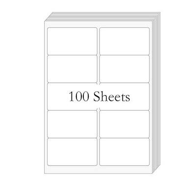 2” x 4” (1000 Labels) Shipping Mailing Labels, BESTIKER Printable White Sticker Label for Laser Inkjet Printer, Permanent Adhesive Mailing Address Labels for Packages Envelopes (100 Sheets)