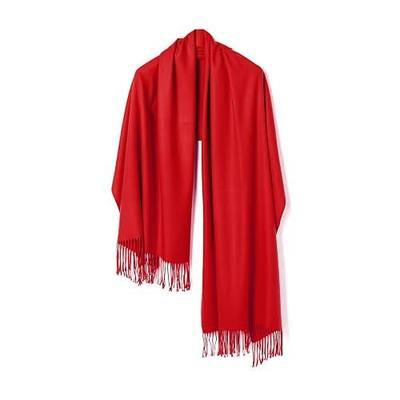 Women's Silky Shawls Wrap Cape Sweater Poncho, Winter Extra Large 78'' X 28'' Soft Thick Solid Pashmina Scarf