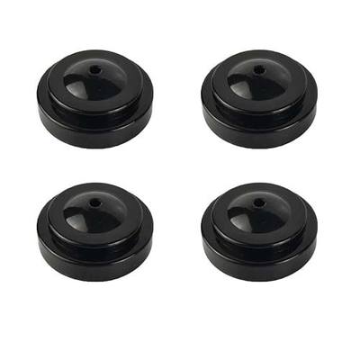 Zigvert 4 Pack Desk Flag Holder ,Black Miniature Flag Stands,1 Hole Black Base For 4"x6" 5"x8" Stick Desk Flags, Holders for Almost All Small Mini Flags