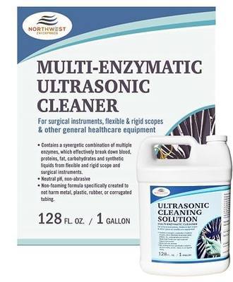 NORTHWEST ENTERPRISES Enzymatic Ultrasonic Cleaner, 1 Gallon | Multi enzyme concentrate for instrument reprocessing, breaks down blood, tissue and protein soil ahead of sterilization