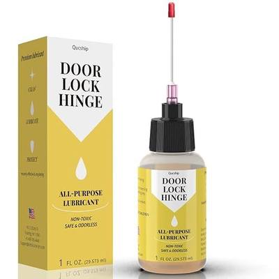 Door Hinge Lubricant, 1oz Needle Oiler for Lock, Tools, Bicycles | Stops Squeaks Fast, Smooth Locks & Hinges, Prevent Rust, Multi-Purpose Door Hinge Lubricant for Car, Tools, Bike Chains