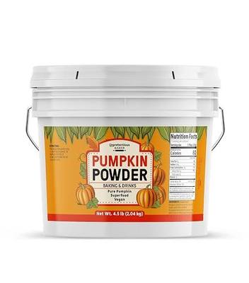 Unpretentious Pumpkin Powder, 1 Gallon, Baking & Food Additive, Superfood, Pure Pumpkin (4.5 Pound)