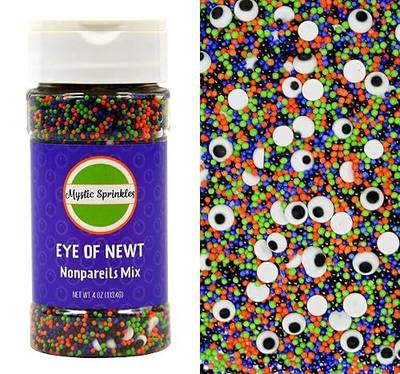 Mystic Sprinkles Halloween Sprinkle Mixes (Eye of Newt Nonpareils Mix 4oz)