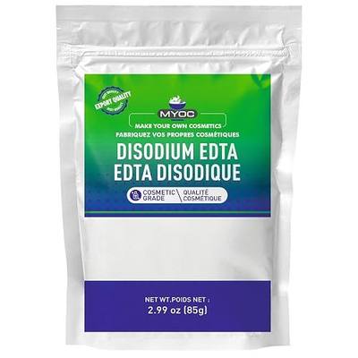 Disodium EDTA Powder (85 g / 2.99 oz) - Cosmetic Grade For DIY Skin Hair & Personal Care Formulations