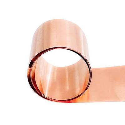 Pure Copper Metal Foil Roll, 0.05mm Thickness x 100mm Width x 1M Length, 99.9% Copper Sheet Roll Copper Strip for Jewelry, Crafts, Repairs, Electrical
