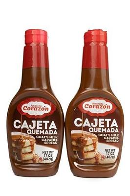 Amorcito Corazón - Cajeta Mexicana with goat milk - 2-Pack, 17-oz (482-g) Squeeze Bottles - Smooth Texture, Caramelized Flavor, Authentic Mexican Flavor