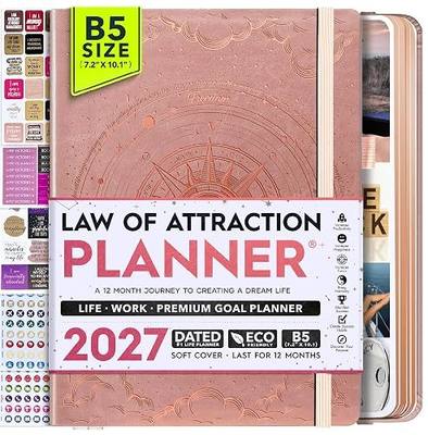 2026 Planner Weekly and Monthly & Manifestation Journal for Women | Daily, Hourly Planner with Habit Tracker, Goal Setting & Gratitude Journal, Include Vision Board Sticker & Calendar 2026
