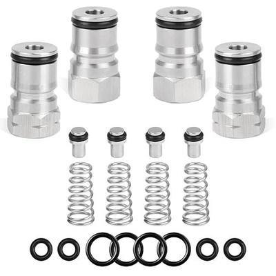 MRbrew 2 Pair Ball Lock Keg Post 19/32’’-18 Cornelius Corny Keg Connectors | Ball Lock Keg Fittings With Seal O-Rings Standard Cornelius Keg Parts Corny Keg Lid Replacement For Homebrew Craft Beer Keg