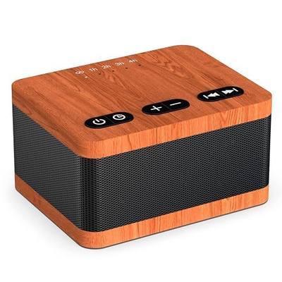 DailyBody Sound Machine White Noise Machine with 30 Soothing Sounds 32 Levels Volume 5 Timers and Memory Function Effectively Blocks Noise Ideal Sleep Machine for Baby Kids Adults… (Wood Grain)