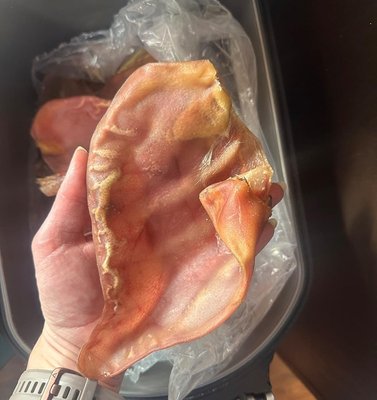 All Natural Jumbo Whole Pig Ears for Dogs (200 Pack) - 100% Natural Pork Ear Dog Treat