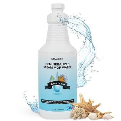 Steam & Go Demineralized Water for Steam Mop – Clean Ocean Scent, 32 oz (Pack of 1) | Scented Floor Cleaner Solution, Ready-to-Use, Compatible with Any Steam Cleaner