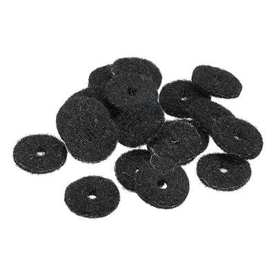 MECCANIXITY Guitar Strap Button Felt Washer Lock Strap Block Guitar Black Gasket, for Guitar Strap Button, Pack of 20