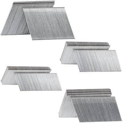 16 Gauge Angled Finish Nails 20-Degree 2000-Pack 4 Sizes Galvanized | 500 per Size: 1-1/4", 1-1/2", 2", 2-1/2" Assorted Pack fit Pneumatic Electric 16GA Angled Finish Nailer for Wood DIY Project