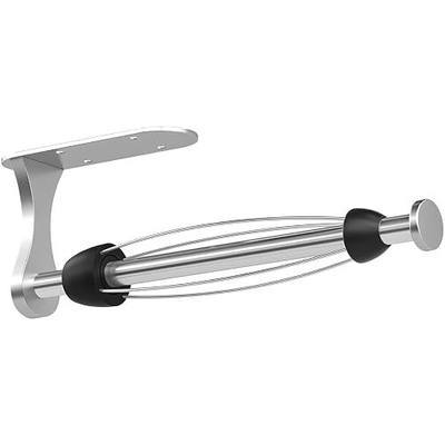 Paper Towel Holder Under Cabinet, One-Handed Tear, Wall Mount, Adhesive, Silver, Paper Roll Holder with Ratchet Mechanism for Kitchen Bathroom Farmhouse Essentials Decor Accessories