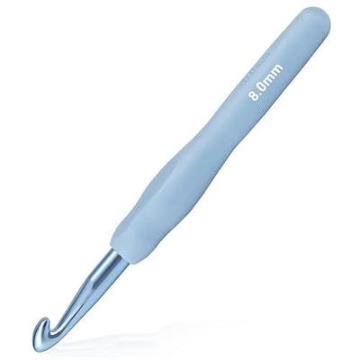 8mm Crochet Hook, Super Smooth 8 mm Ergonomic Crochet Hooks for Beginners | Comfort Crochet Needle for Arthritic Hands, Knitting Needles with Soft Handle,1 Pack